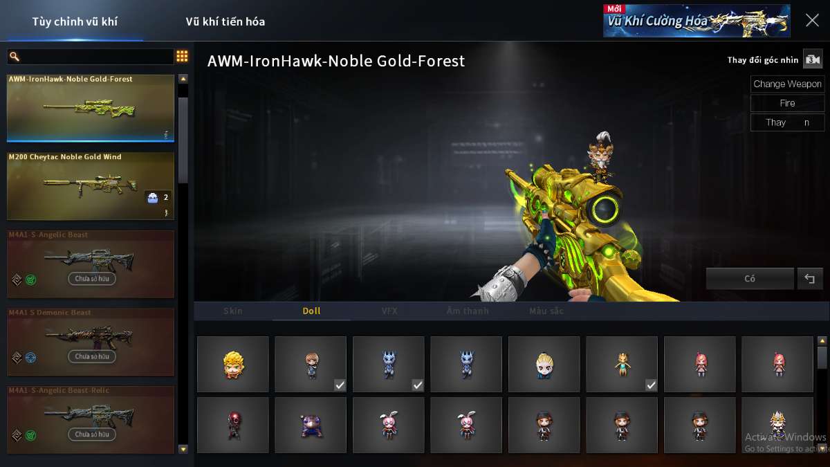 shop acc cf uy tin gia re